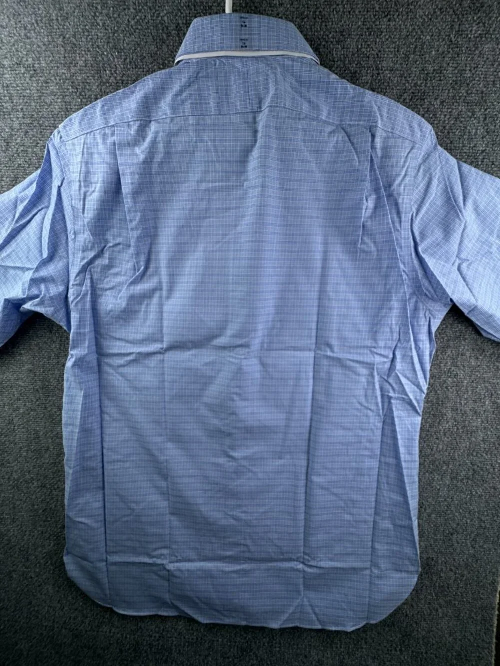 NWT Polo Ralph Lauren Men EASY CARE Button Up Shirt BLUE WHITE 16 34/35 Adult